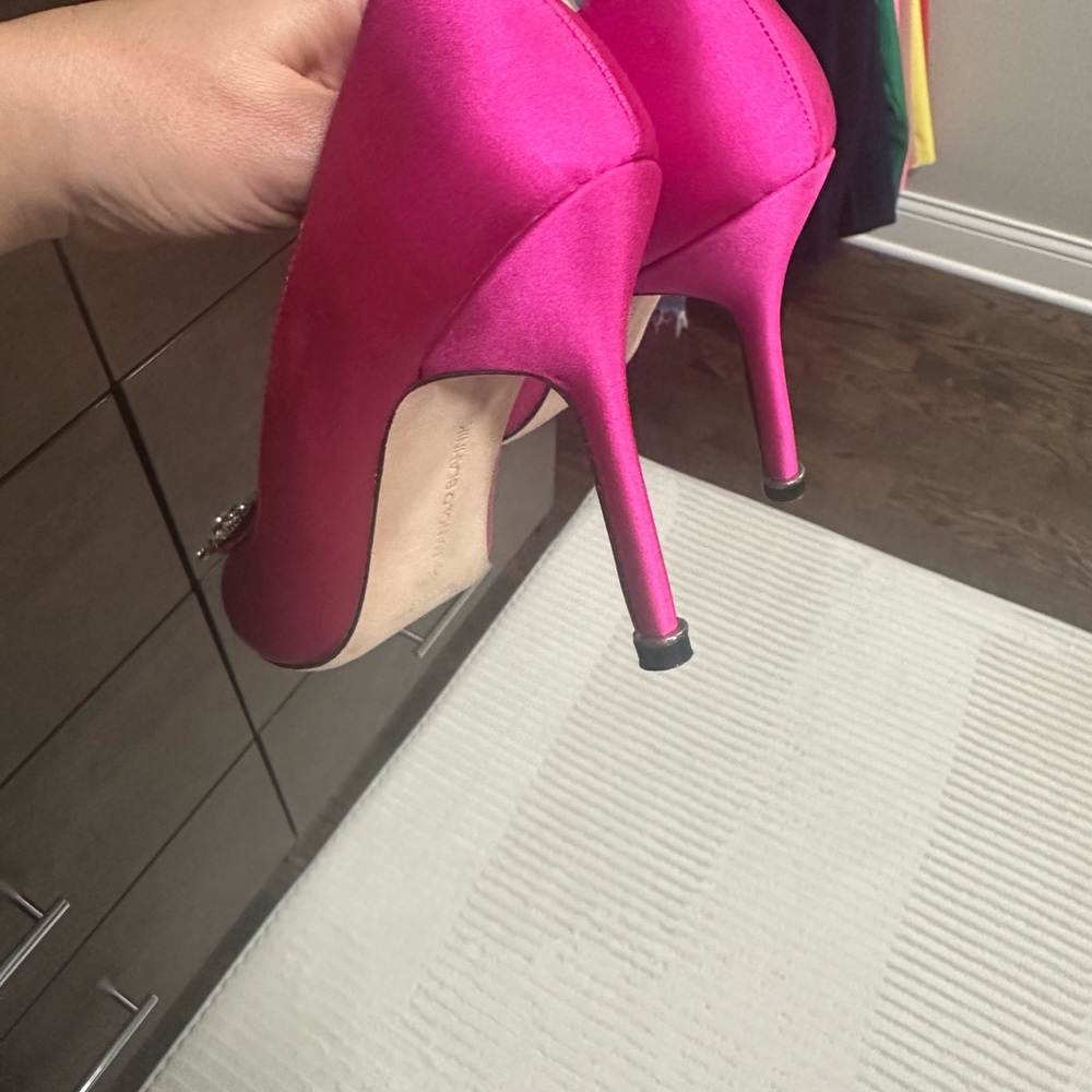 Pink Crystal Embellished Stiletto Heels - Picture 5 of 5